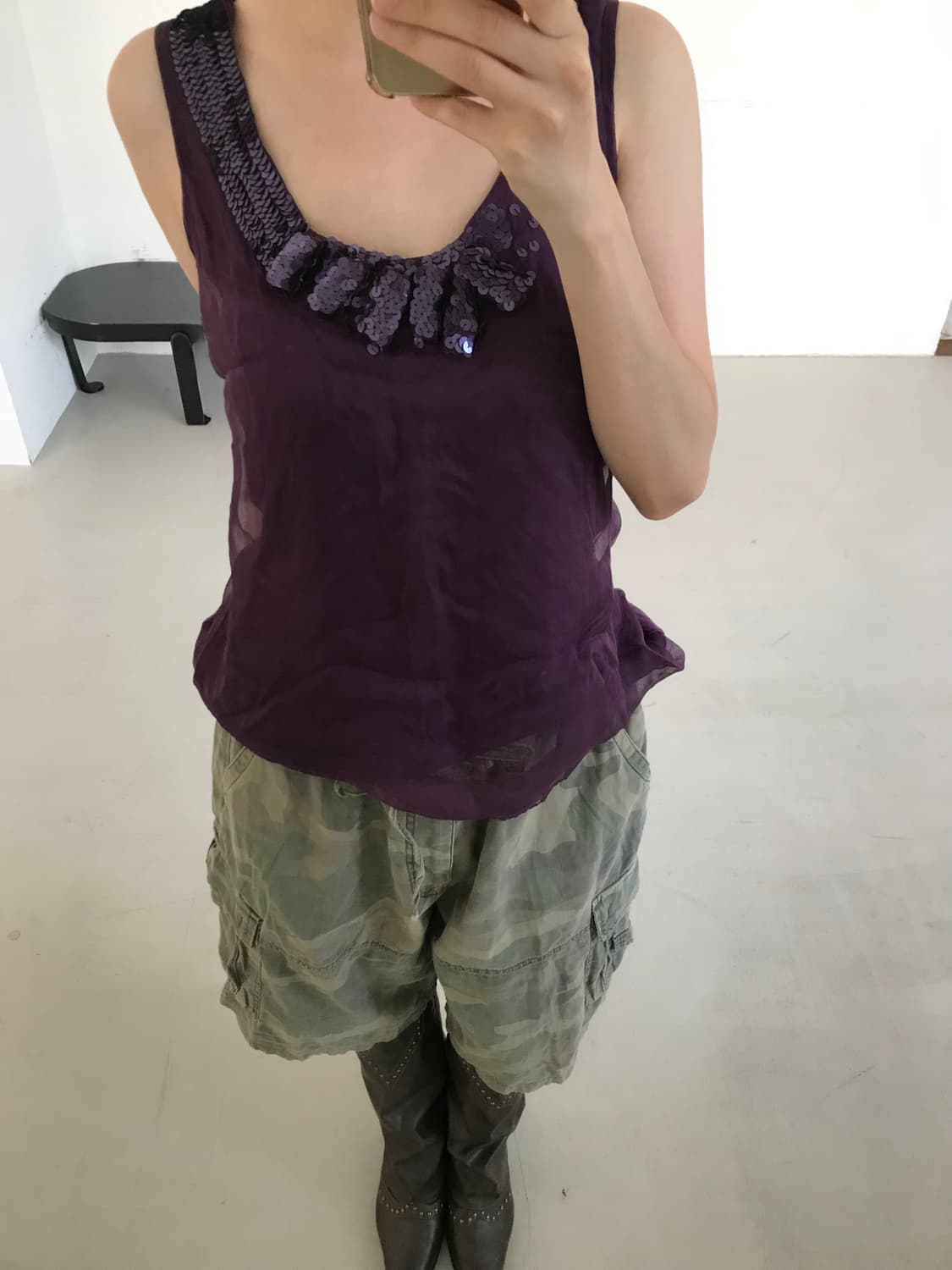 vintage purple sleeveless 상품이미지3