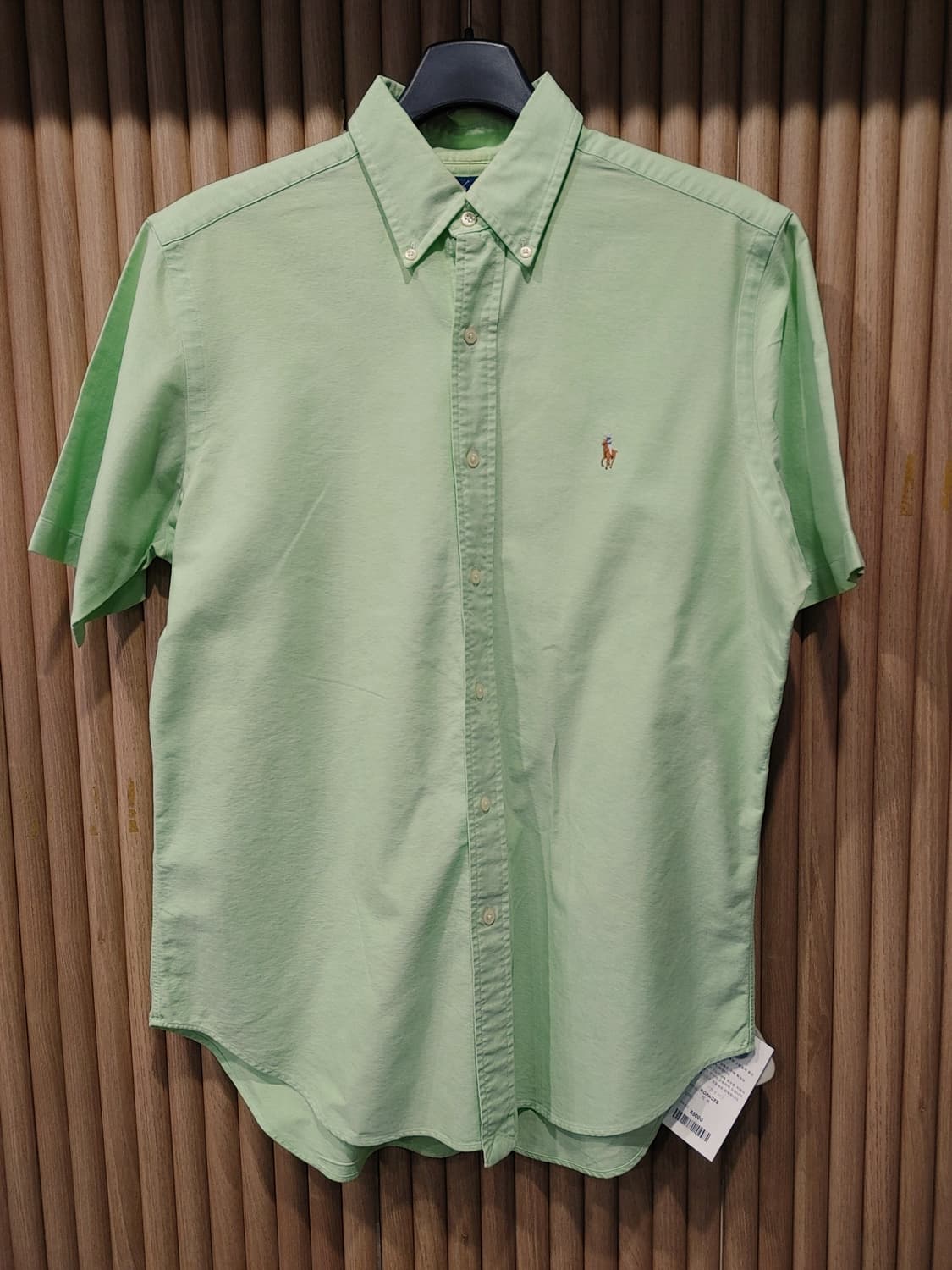 무배) 폴로 랄프로렌 로고 솔리드 반팔셔츠 - M 상품이미지1