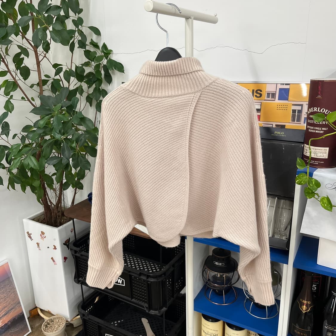 마인 캐시미어 블렌드 터틀넥 트임니트 F 상품이미지3