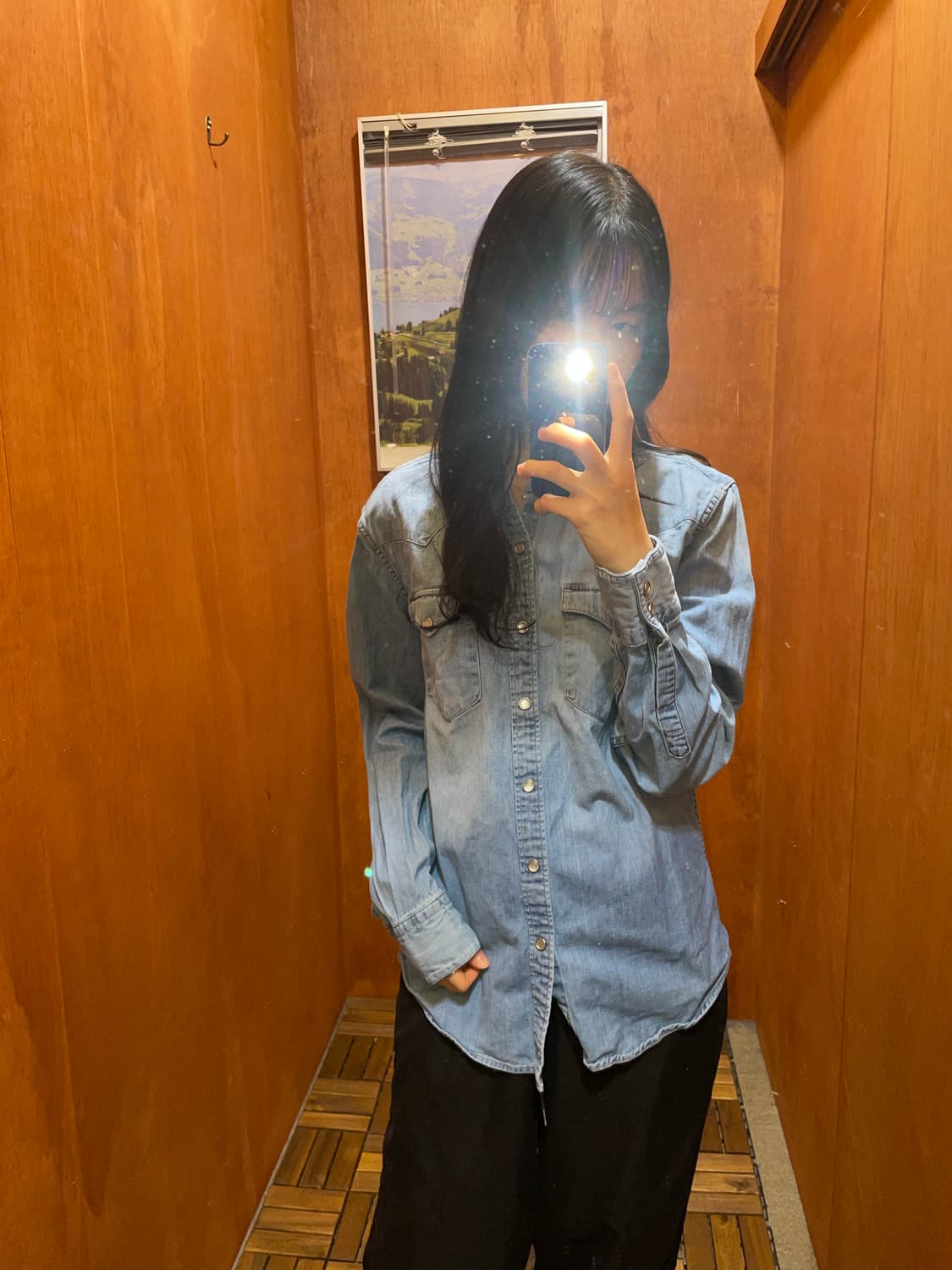 (M) Levi's 리바이스 코튼 데님 셔츠 상품이미지1