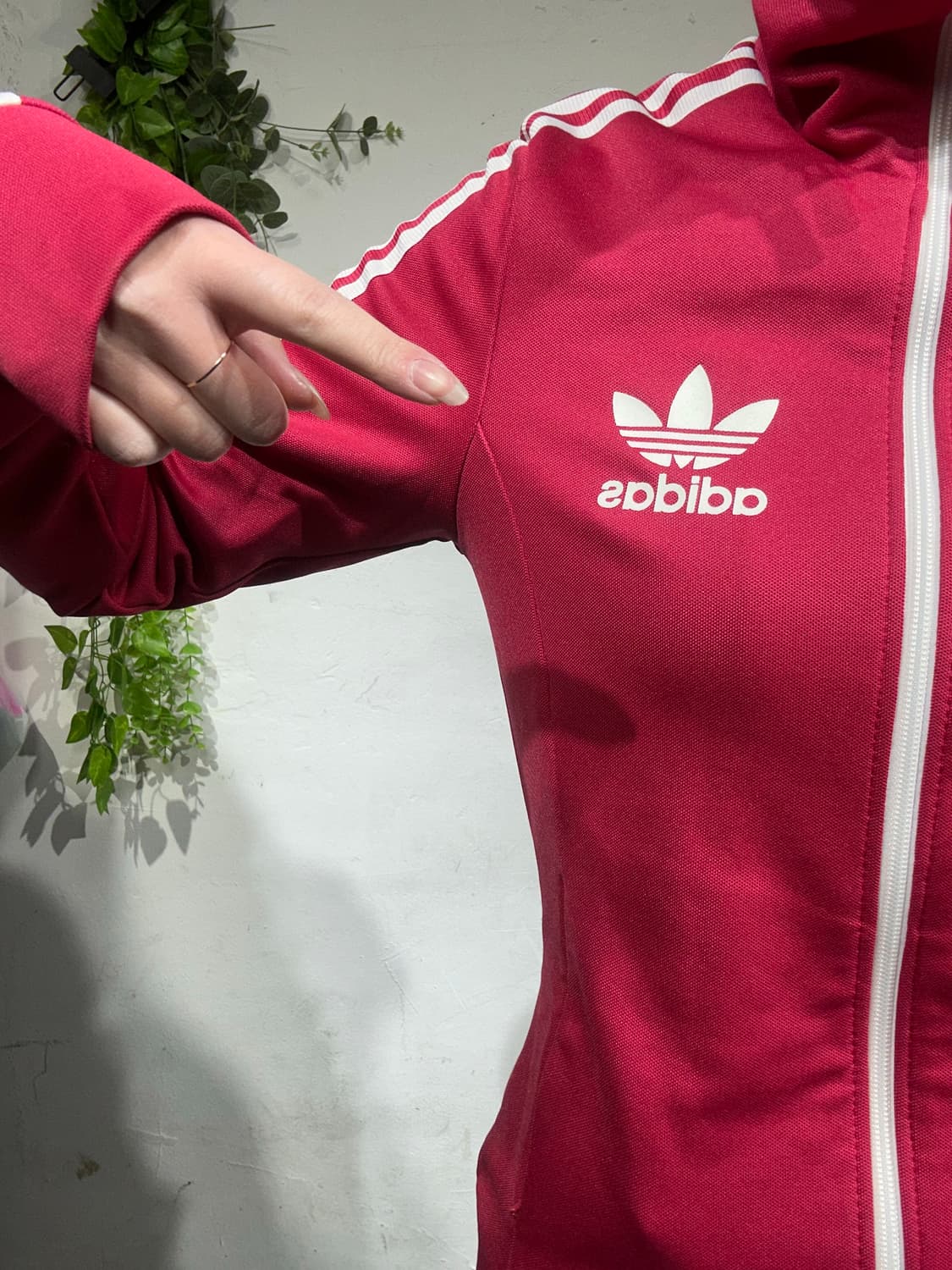 아디다스 레드 유로파 화이트 삼선 트랙탑 져지 90 상품이미지4