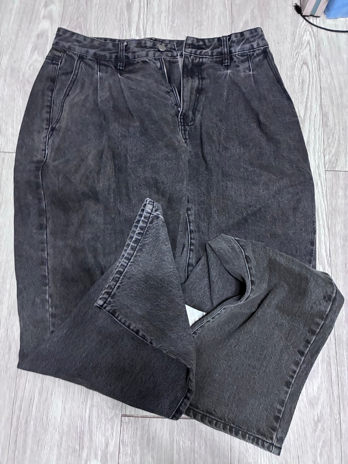 토피 투턱 데님팬츠 판매합니다. 상품이미지1