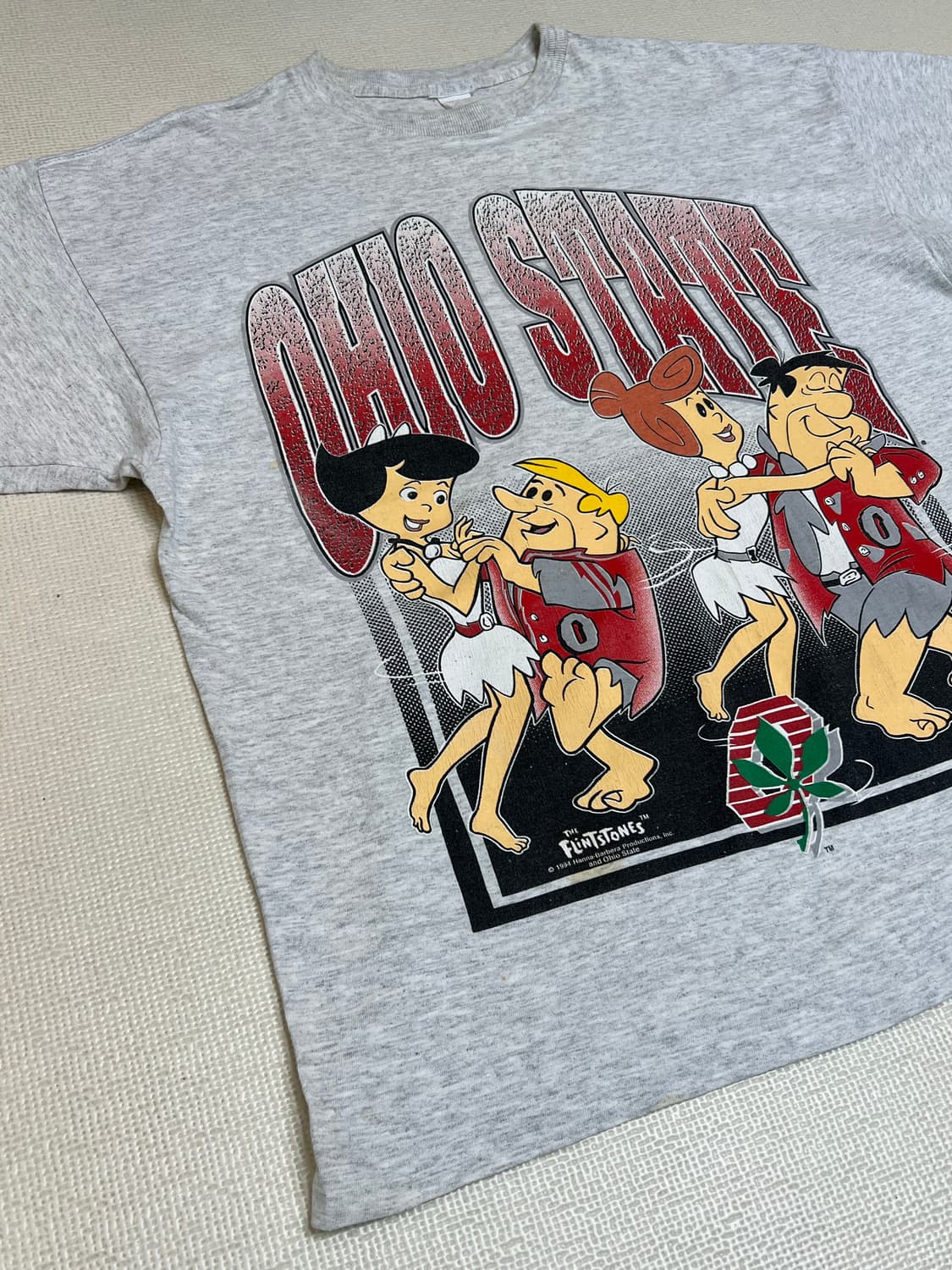 90s 고인돌가족 오하이오컬리지 빈티지티셔츠 XL사이즈 상품이미지2