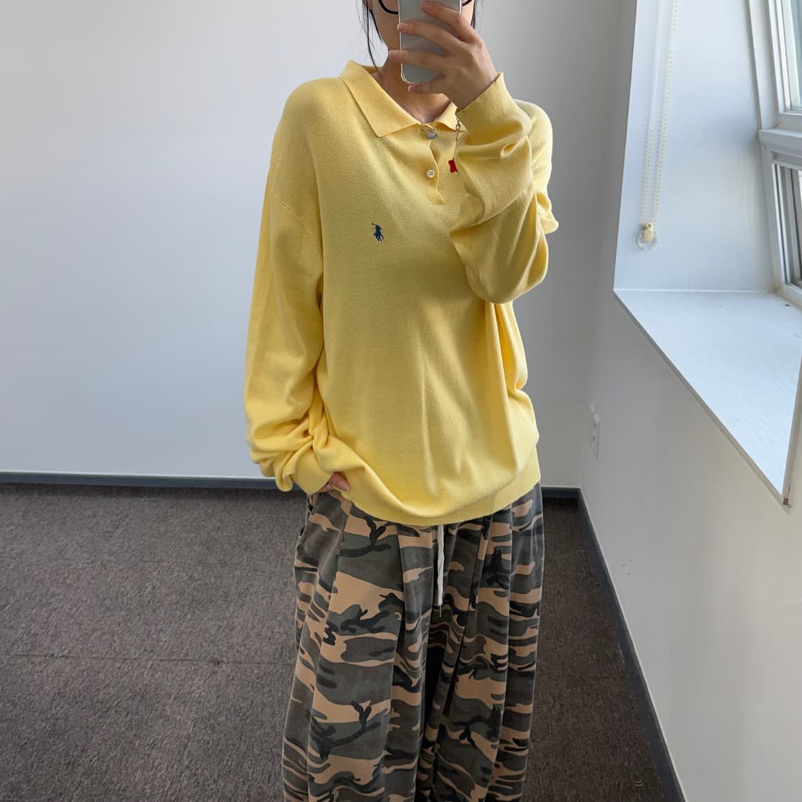 Polo 폴로 네이비 포니 옐로우 카라티 상품이미지2