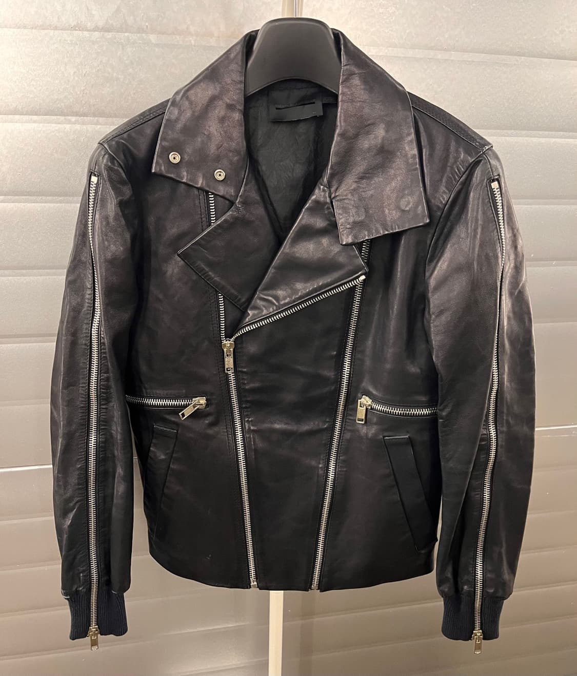 Diesel Black Gold 가죽 라이더 자켓 44 상품이미지2