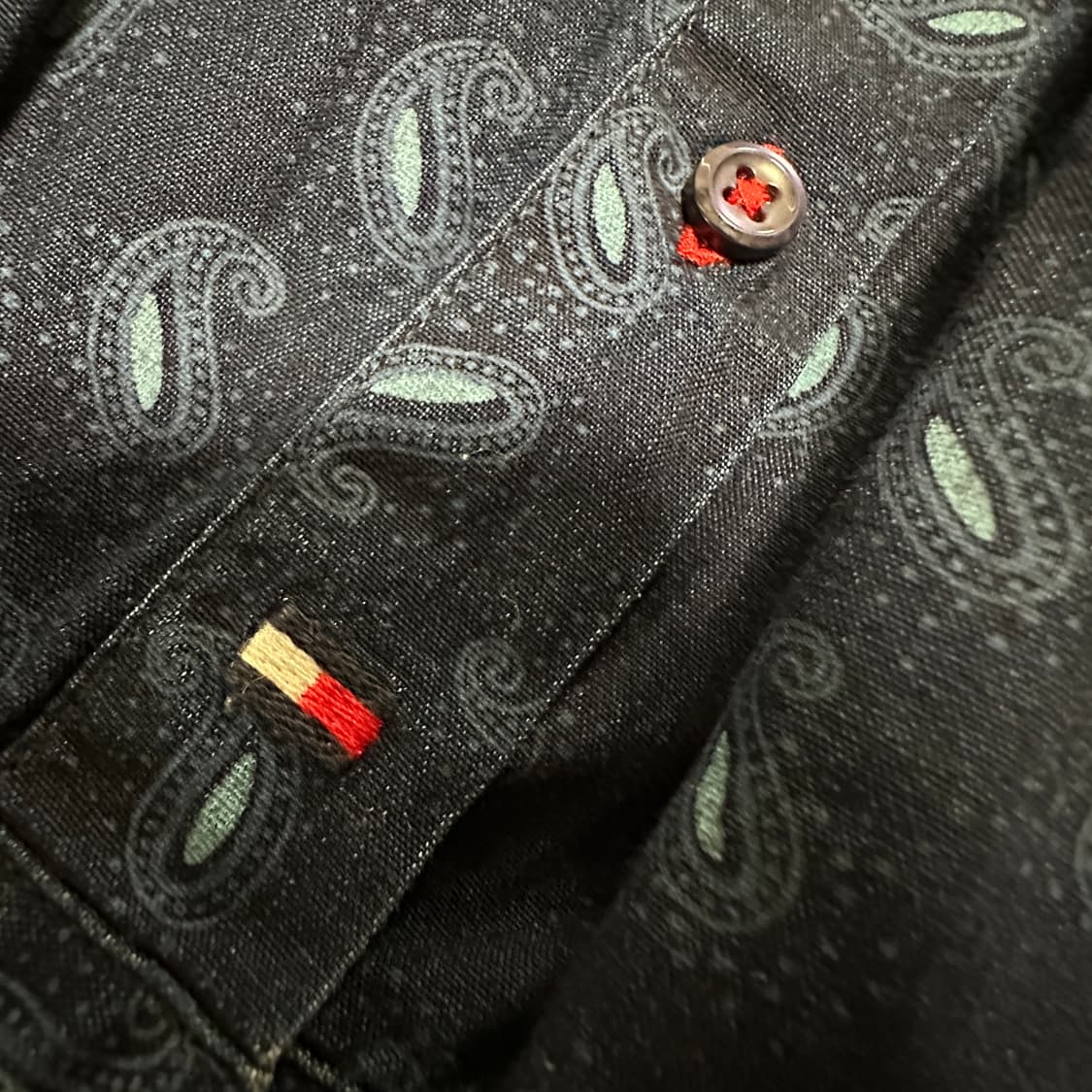 TOMMY HILFIGER paisley indigo shirt 상품이미지4