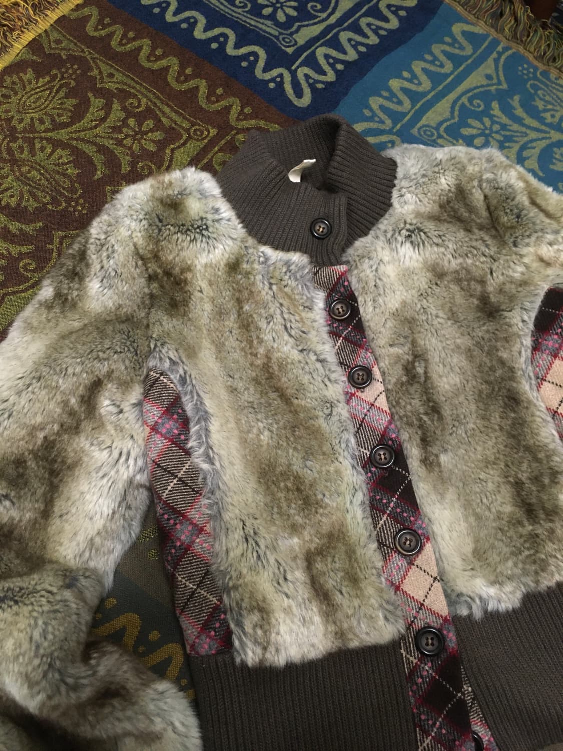 vintage ash brown fur jacket 상품이미지5