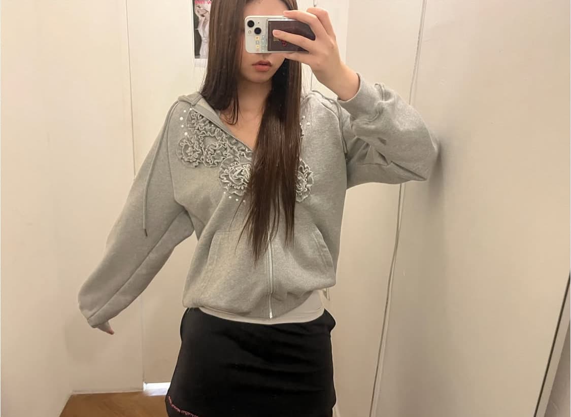 플레어업 후드집업 Ruffle Zip Hoodie 상품이미지2