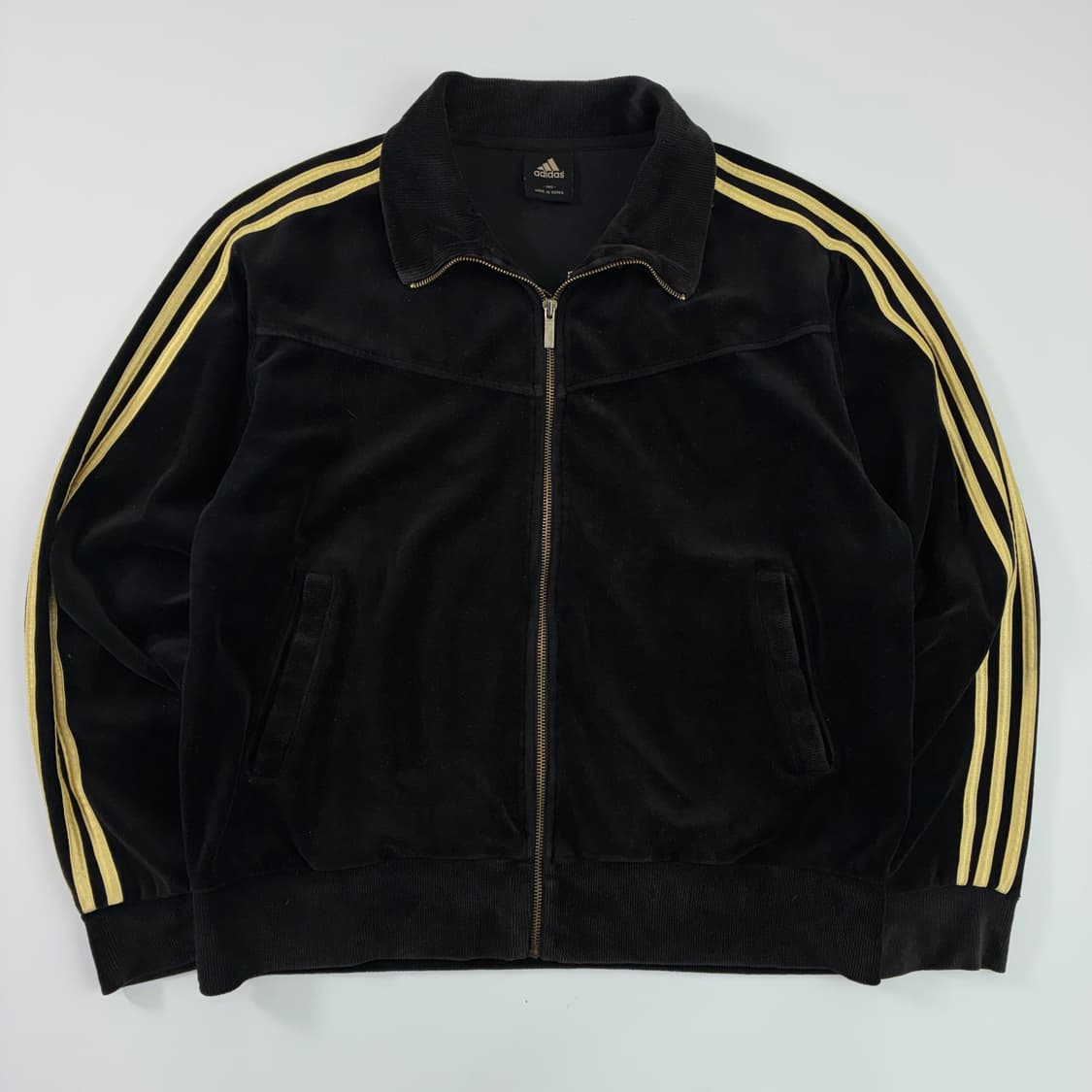 Adidas 아디다스 00‘s 블랙 벨벳 트랙탑 자켓 상품이미지2