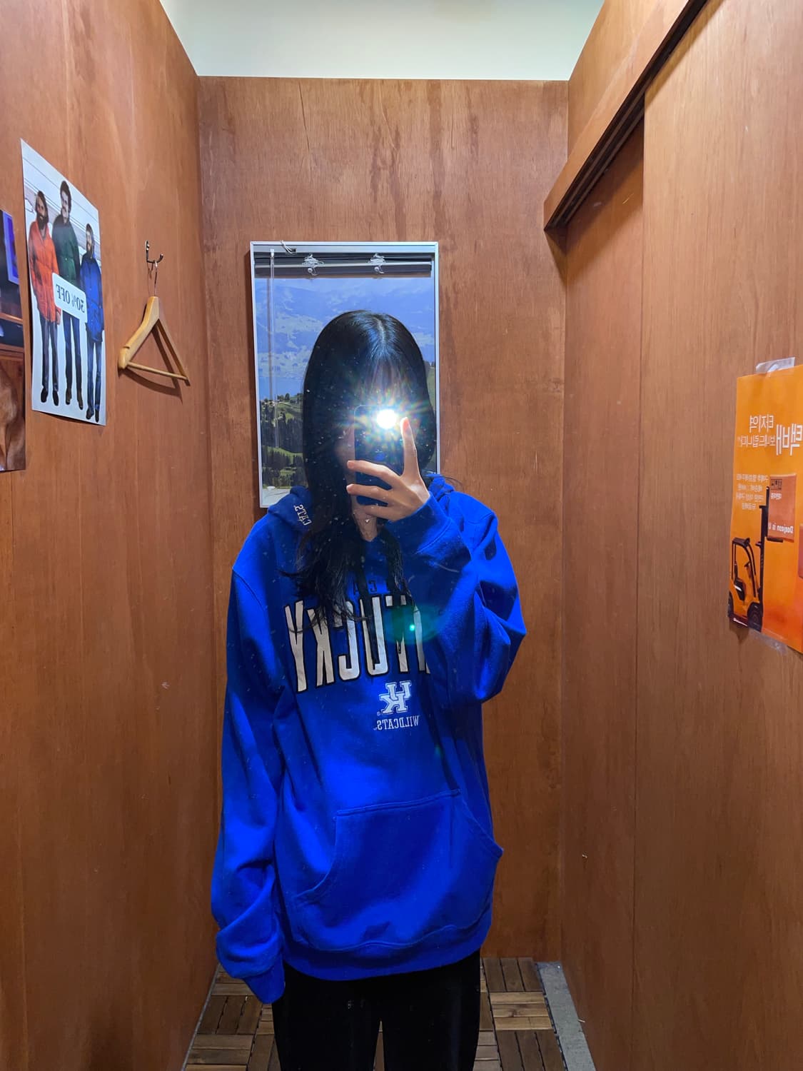 (XL) 아메리칸 빈티지 프린팅 후드티 상품이미지1