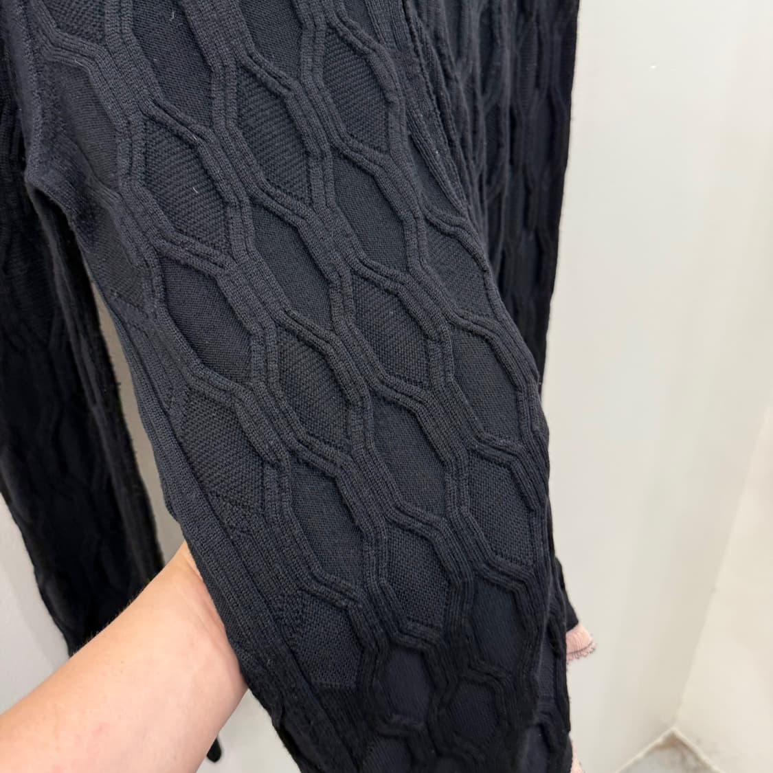 COMME des GARCONS HOMME 100 울소재 집업 니트 가디 상품이미지4