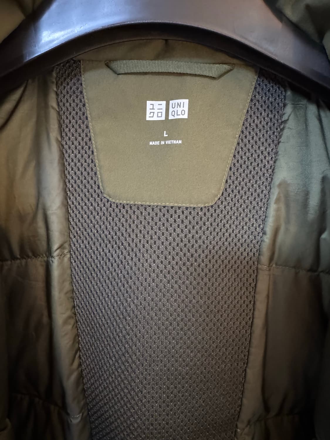 [L]Uniqlo 유니클로 하이브리드 다운 파카 카키 상품이미지3