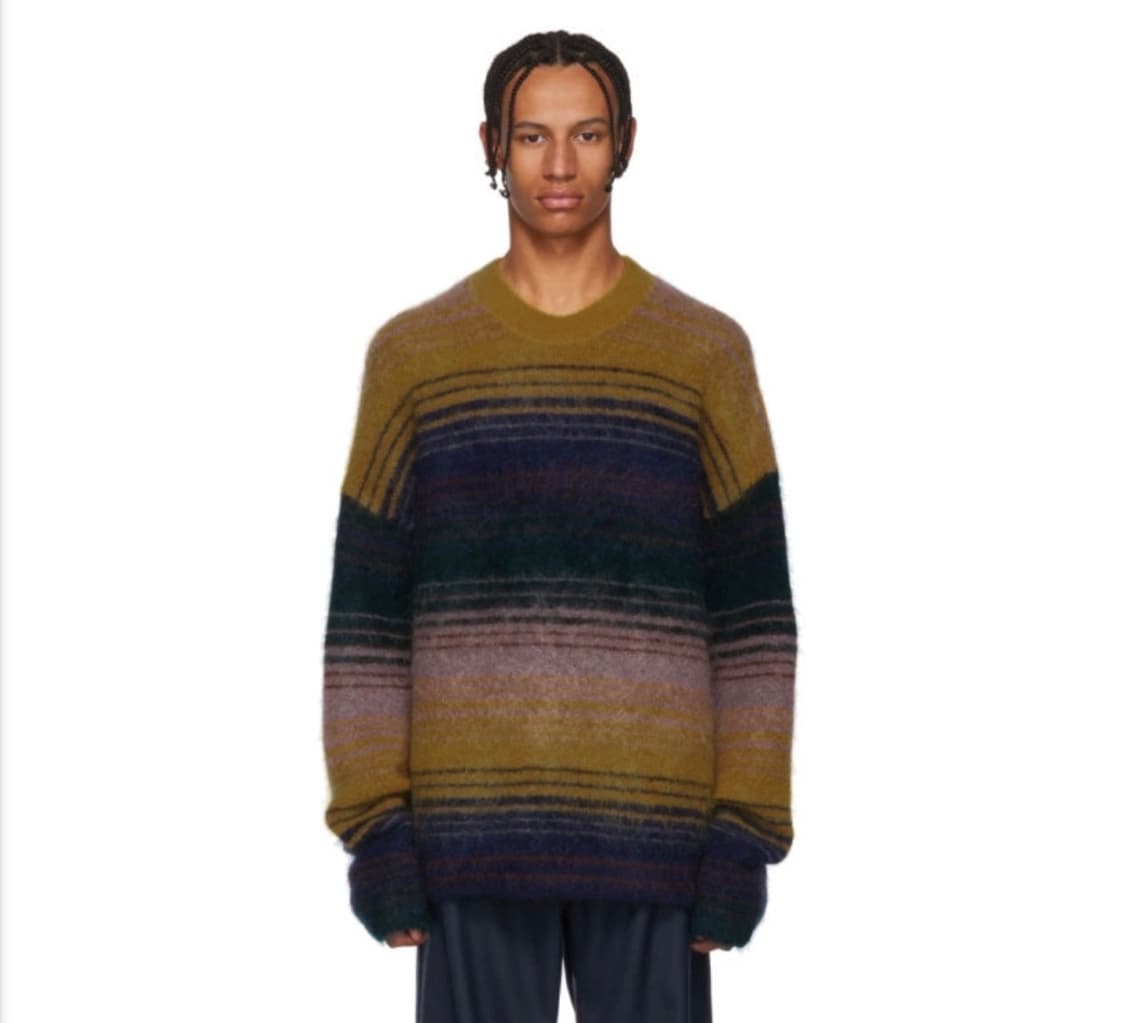 아크네 노스티 스트라이프 모헤어 니트 상품이미지1