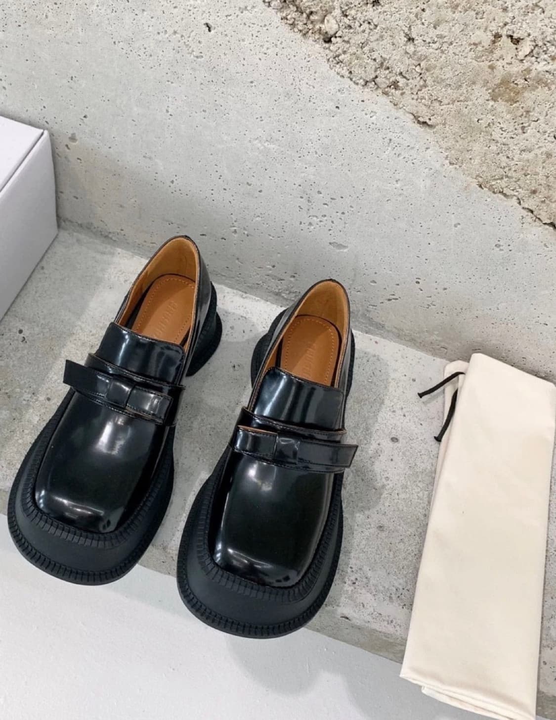 슈슈통 shushutong 리본 로퍼 신발 가죽 부츠 워커 상품이미지4