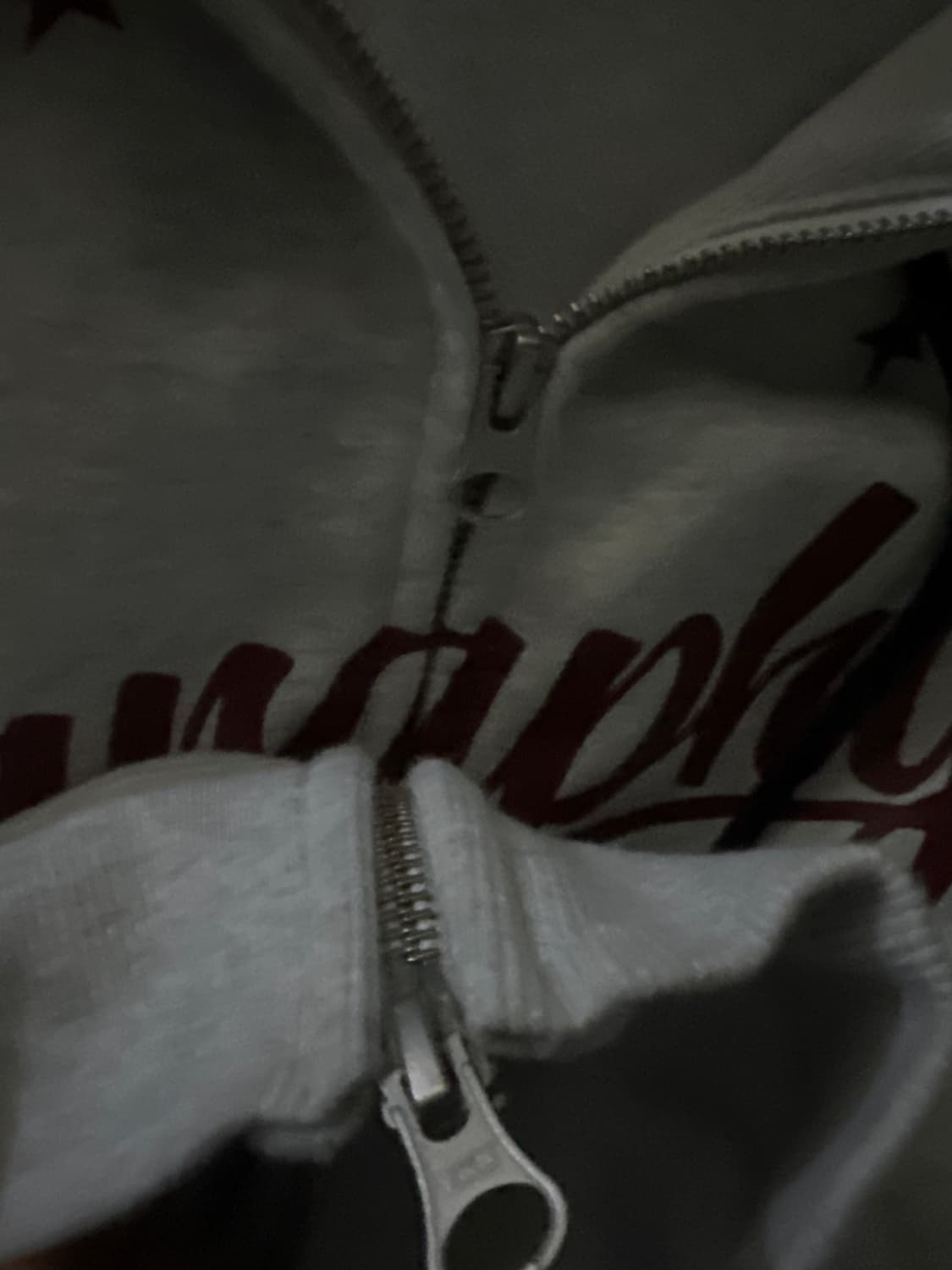 코드그라피 배색 후드집업 상품이미지2