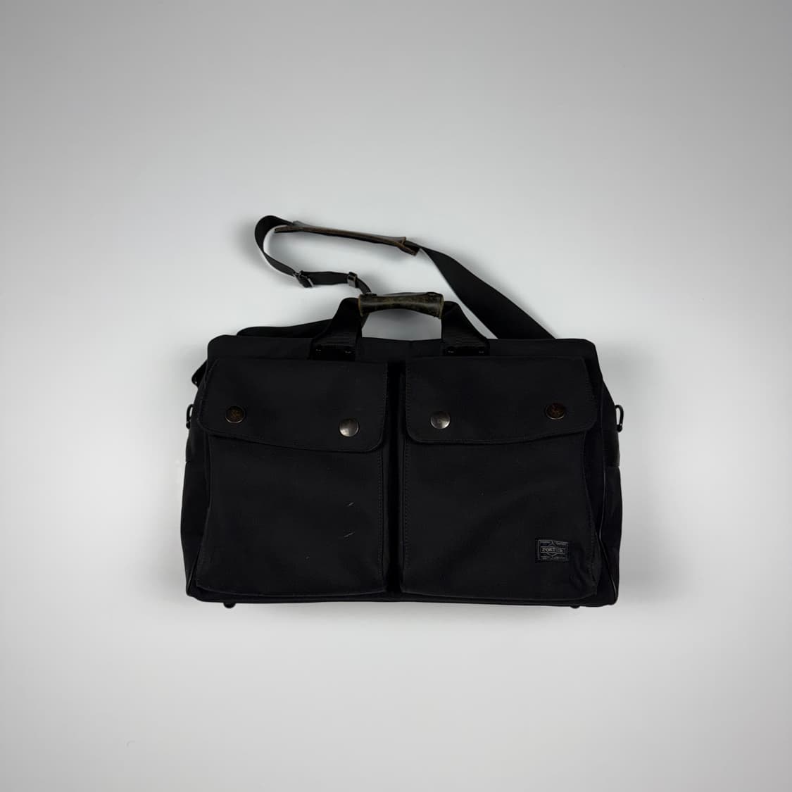 요시다포터 앵글 2way 더플백 블랙 상품이미지1