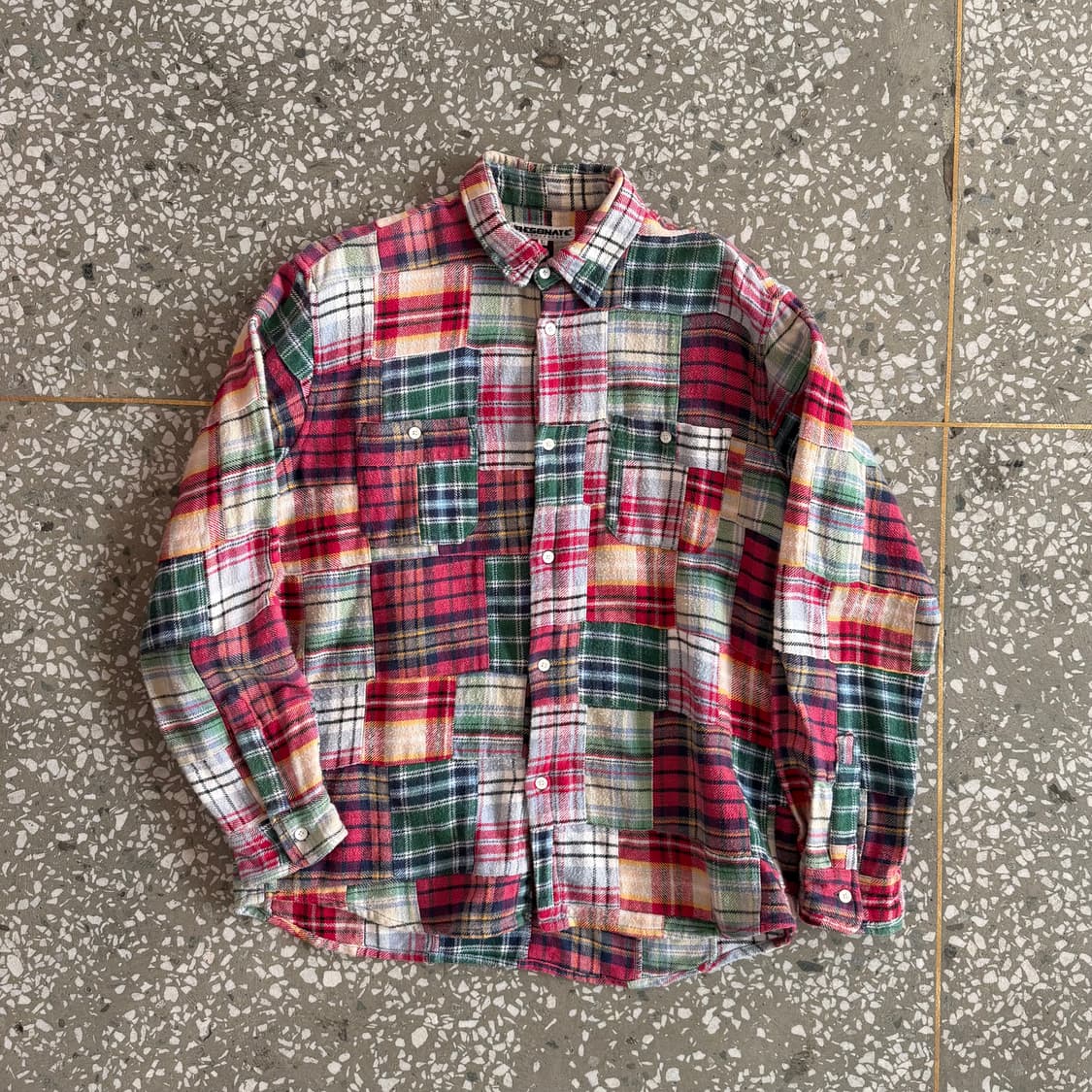 00s 굿이너프 RESONATE 패치워크 셔츠 상품이미지1