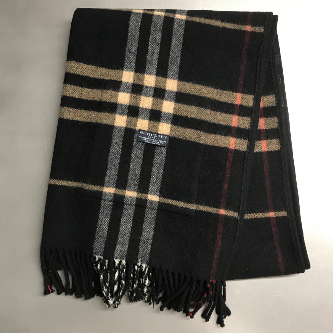 버버리 정품 메리노/캐시미어 포켓 머플러 상품이미지1