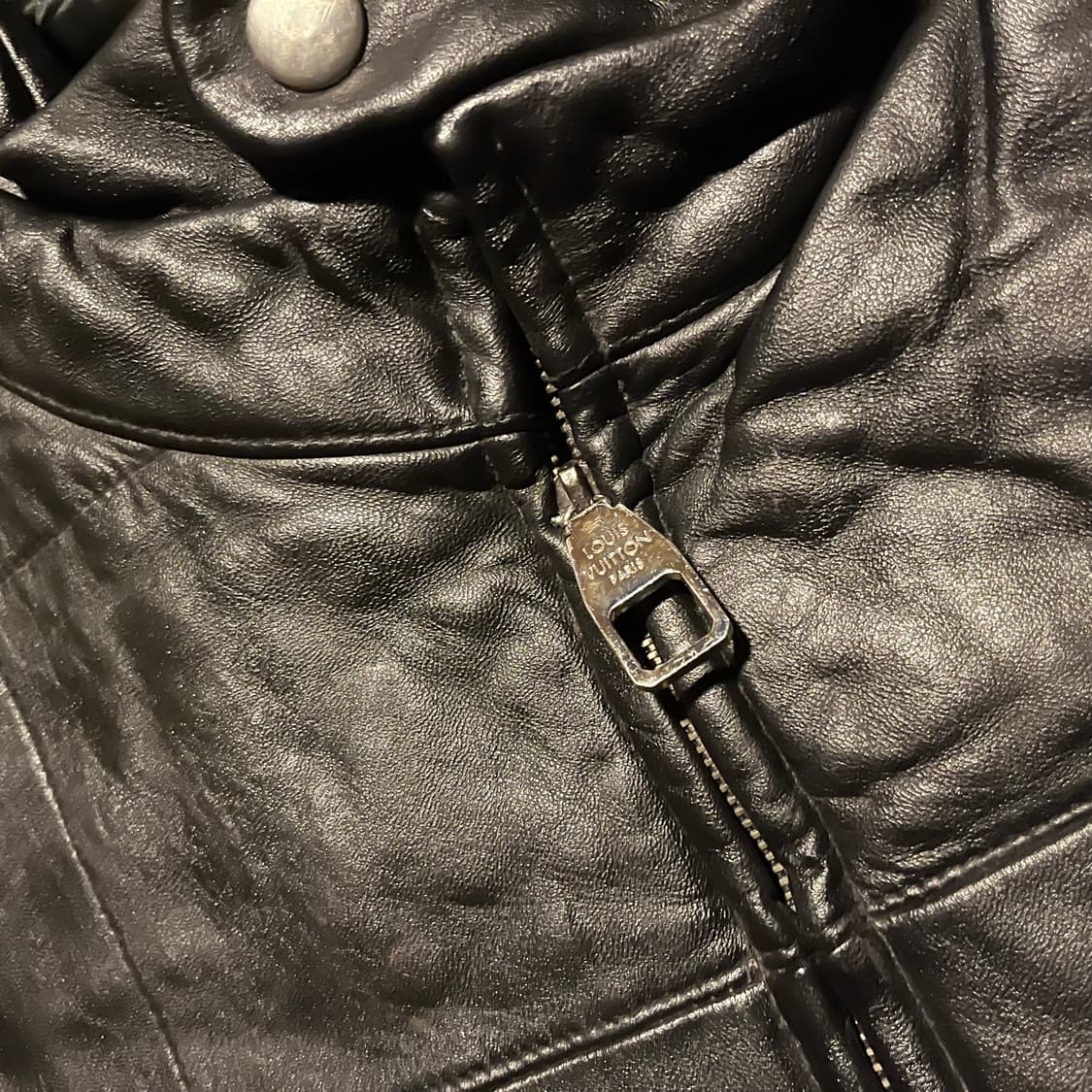 Lambskin Black Padded Jacket XL 상품이미지5