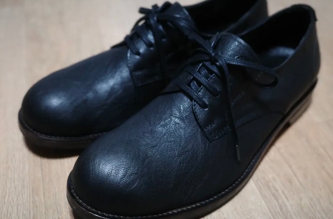 폴리테루 더비슈즈 블랙 브라운솔 4 상품이미지1