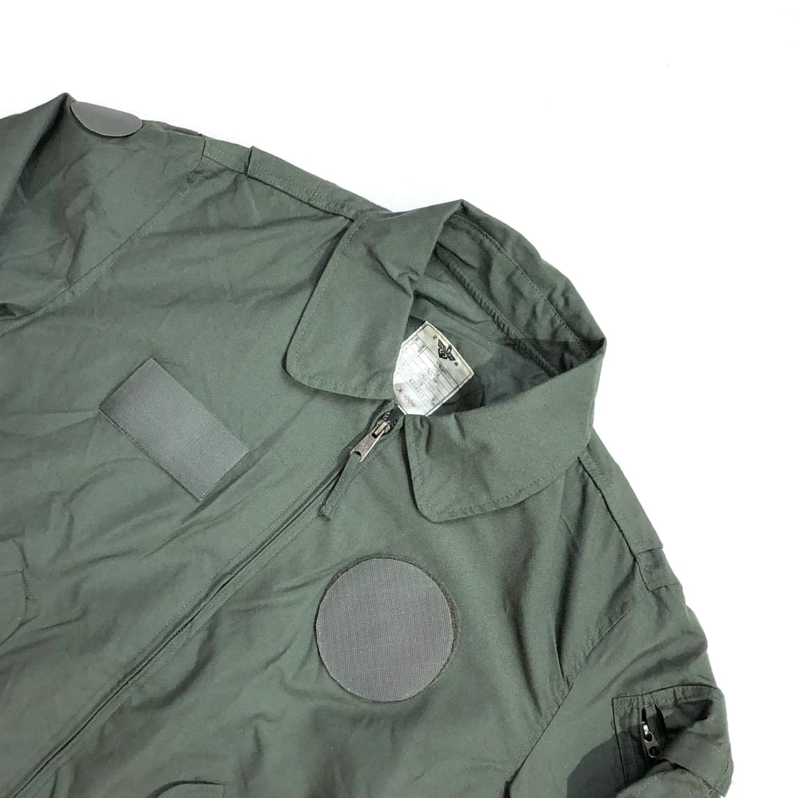 한국 공군 1993 노멕스 카키 항공점퍼 비행잠바 XL 상품이미지3