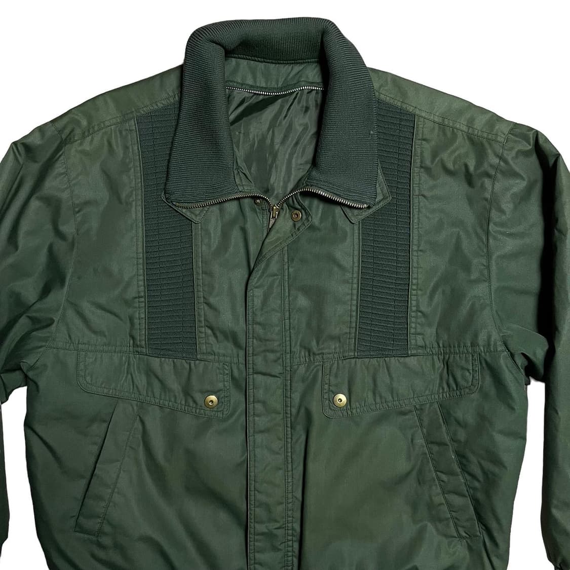 JPN 빈티지 믹스 패브릭 봄버 상품이미지2