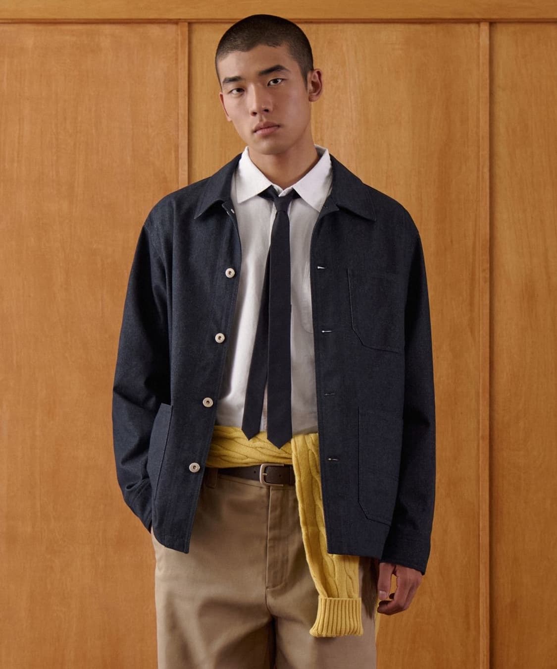 무신사스탠다드 데님 라이크 초어 자켓 딥인디고 2XL 상품이미지1