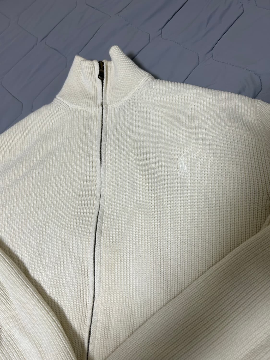 폴로 니트 집업 상품이미지1