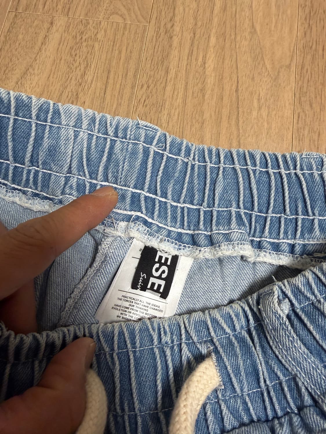 에씰미 에스닉 데님쇼츠 os size 상품이미지2