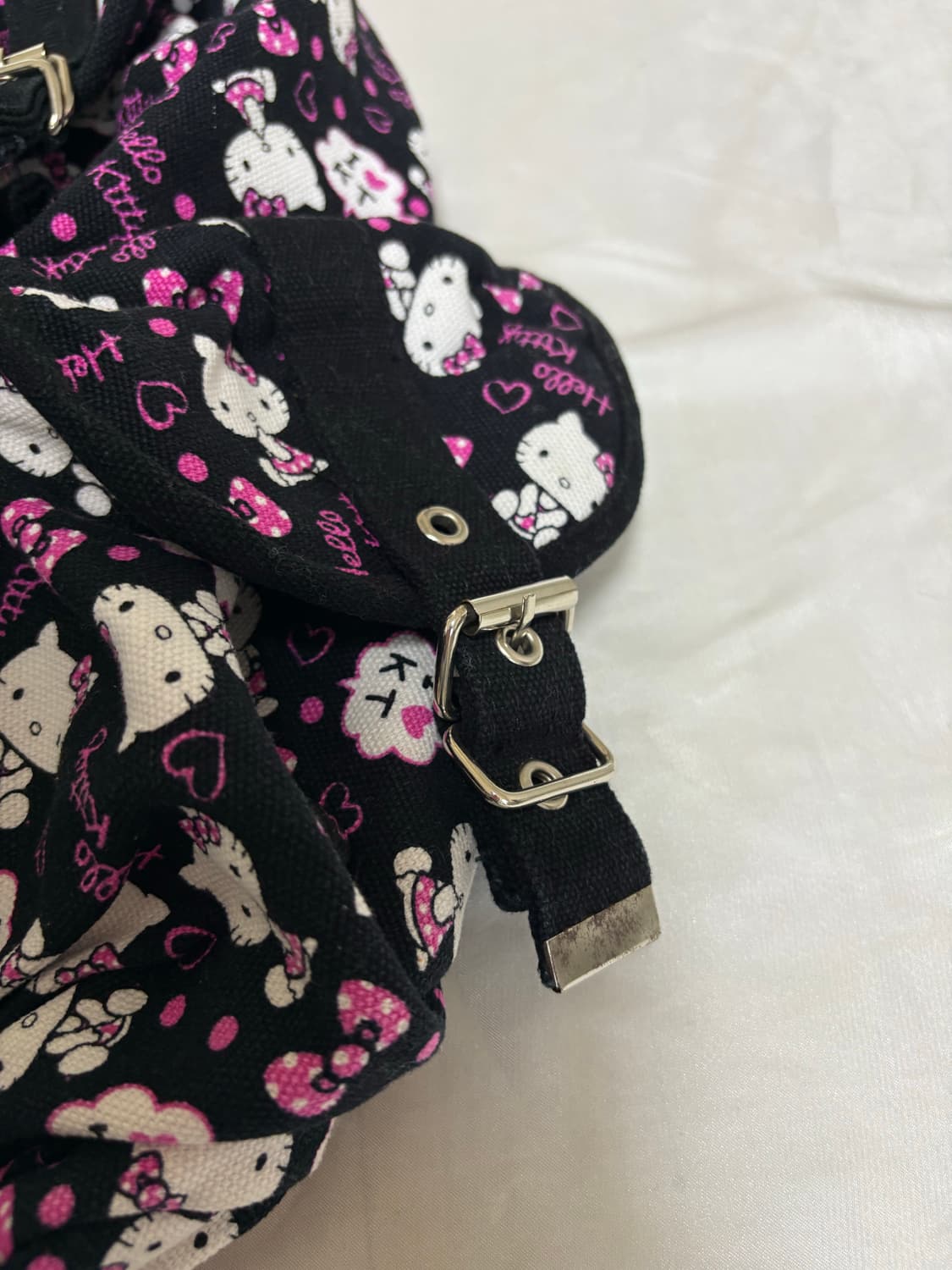 블랙 키티 도트 백팩 상품이미지4