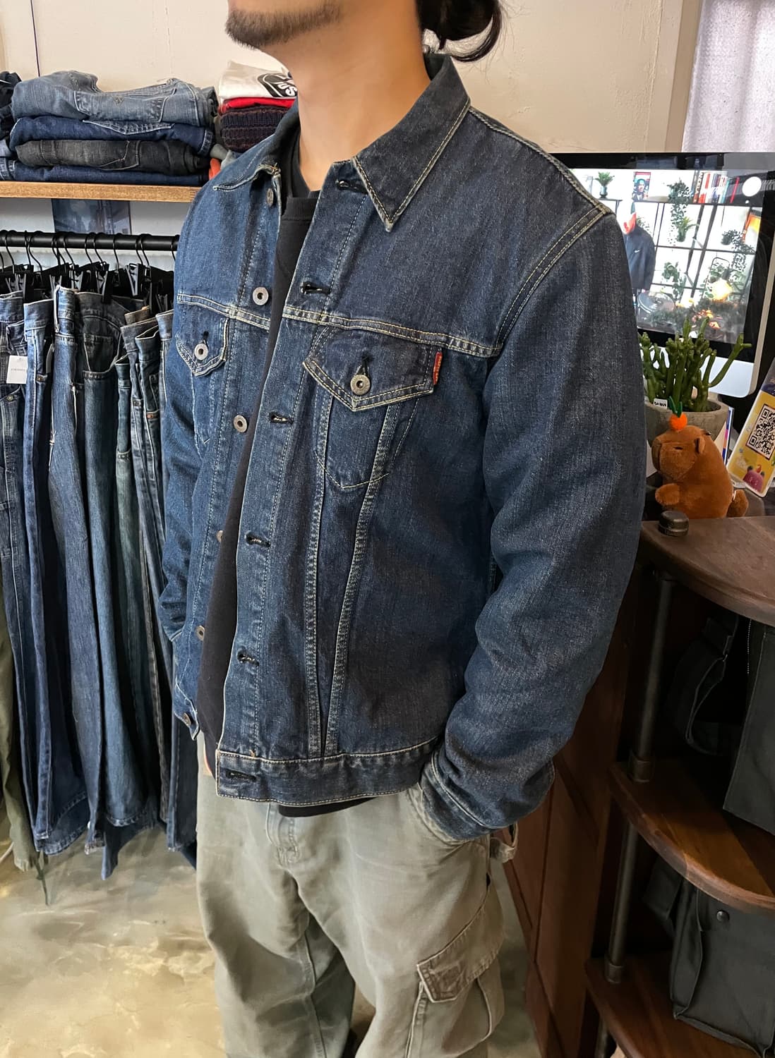 90s~00s made in japan EDWIN 블랭킷 데님 자켓 XL 상품이미지1