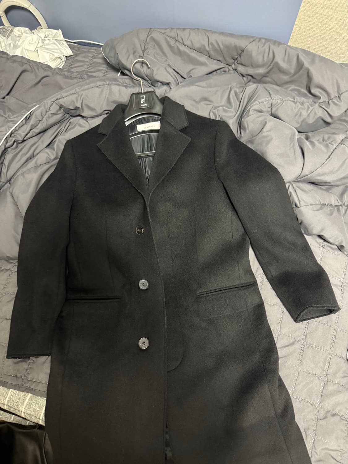 토니웩 크루토 커팅 캐시미어 코트 s 상품이미지1