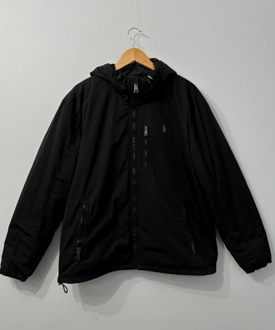 폴로 블루종 후드 패딩 XL 블랙 상품이미지9