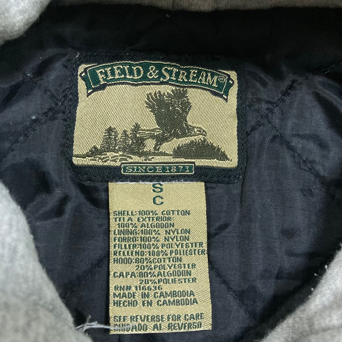 필드앤스트림 후드 레이어드 체크 플란넬 누빔 셔츠 자켓 상품이미지3