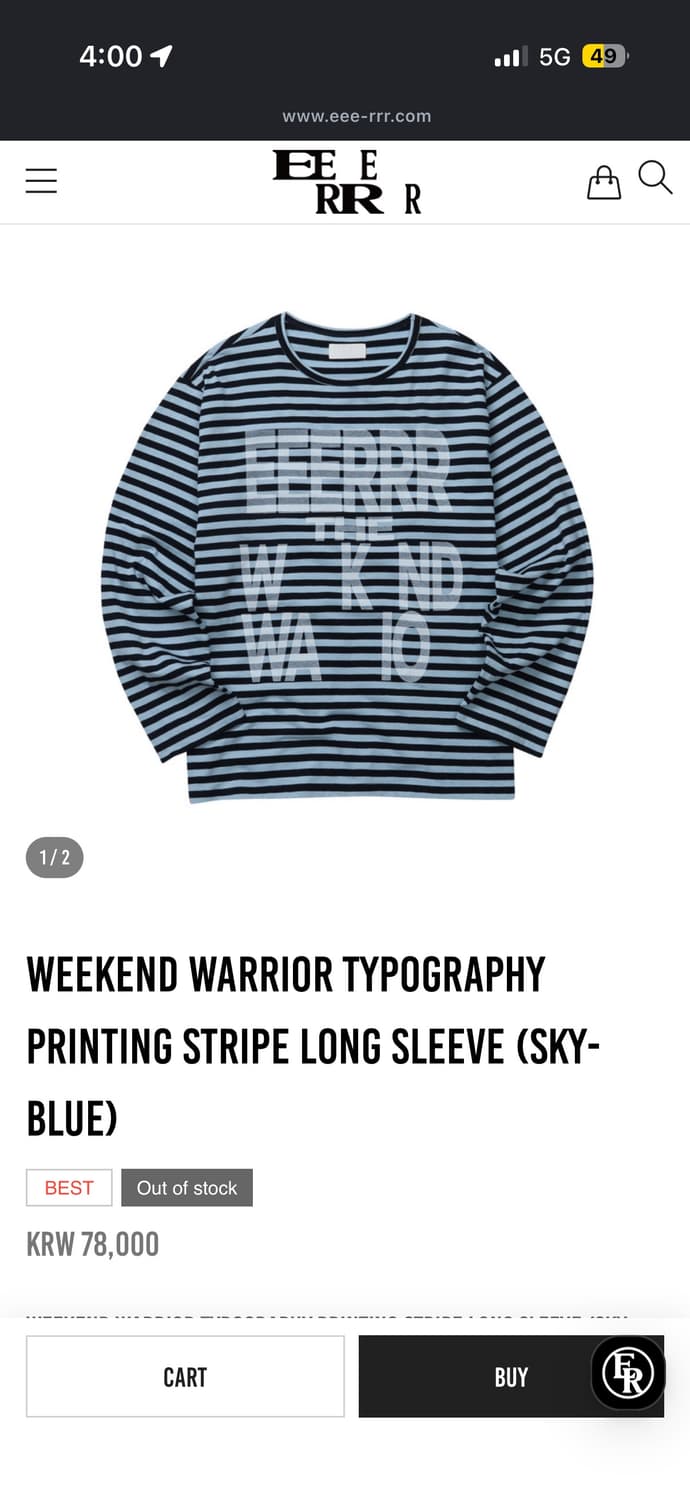 eeerrr 위캔드 워리어 롱슬리브 상품이미지1