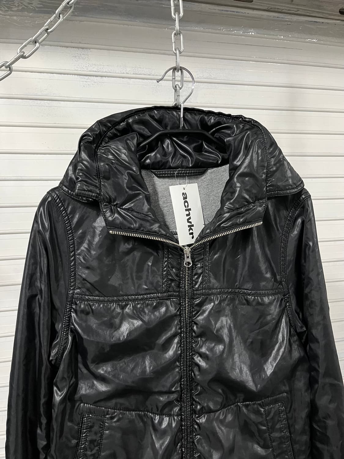 vtg nylon 2way zip hood jacket 상품이미지5