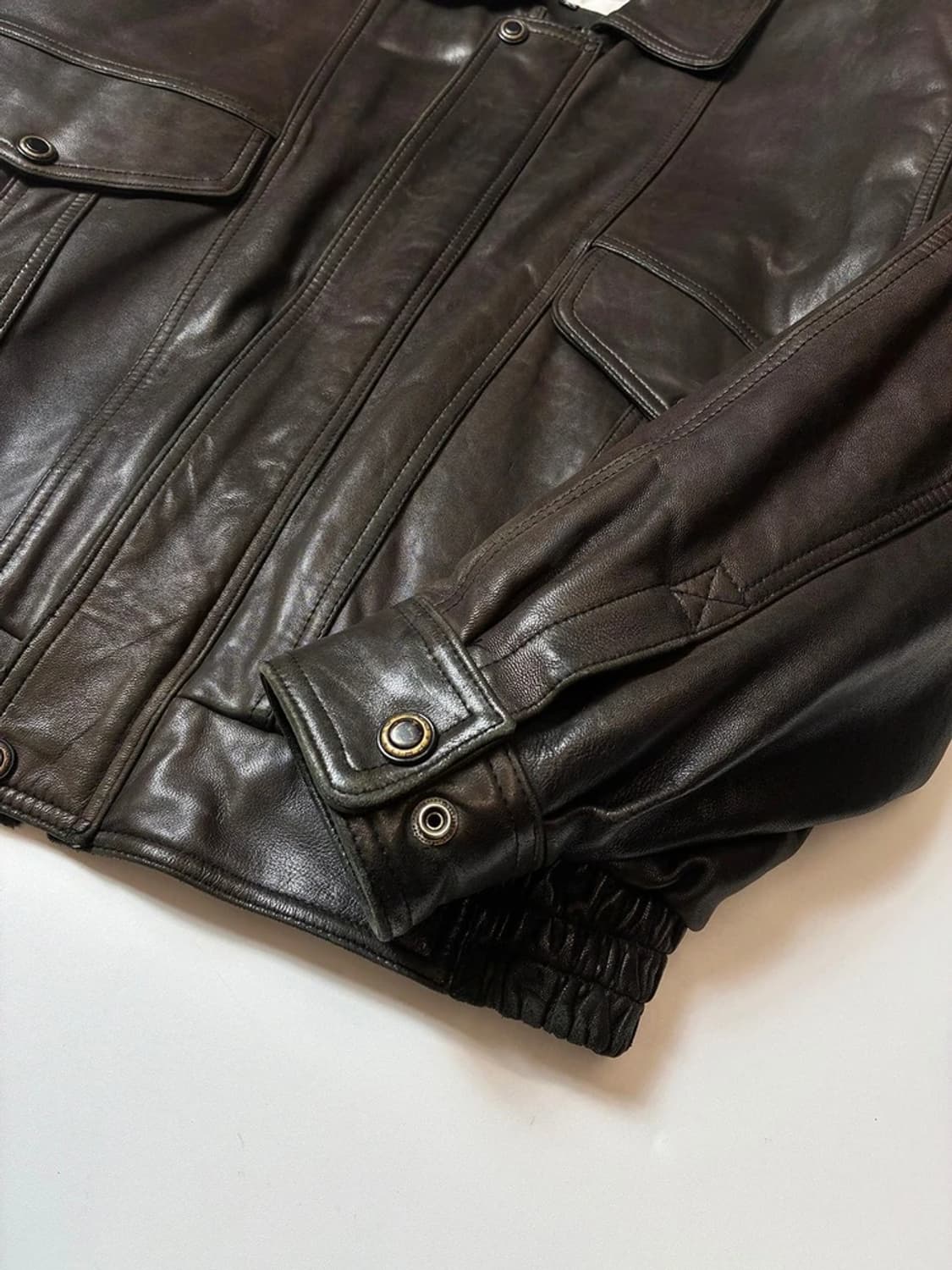 SEA DREAM 00's 양가죽 봄버 항공 자켓 PN8173 상품이미지4