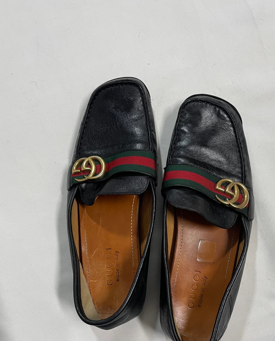 구찌 GG 웹디테일 스퀘어토 로퍼 상품이미지2