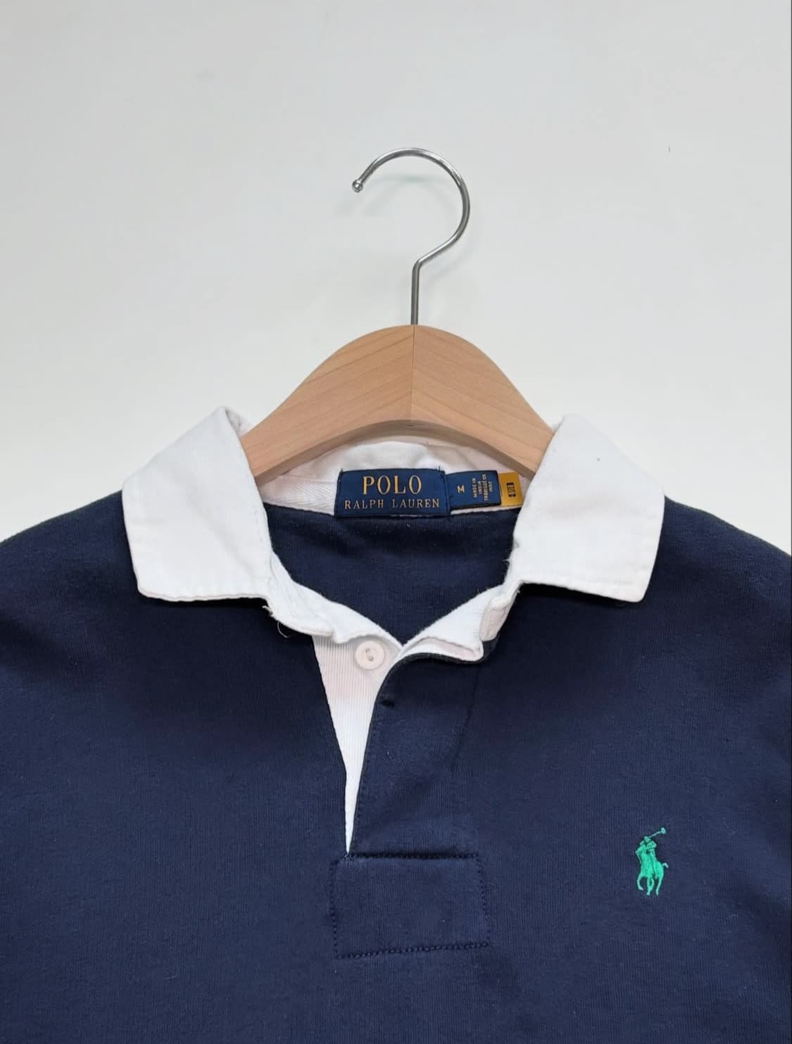 Polo by RalphLauren 폴로 네이비 컬러블록 배색 럭비티 상품이미지4
