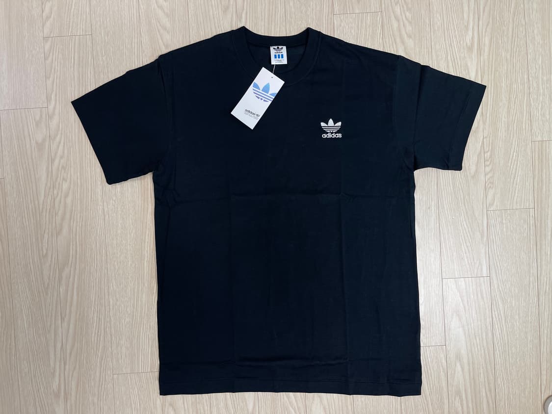 아디다스 90s 올드 로고 숏 슬리브 티셔츠 블랙 1990 상품이미지1