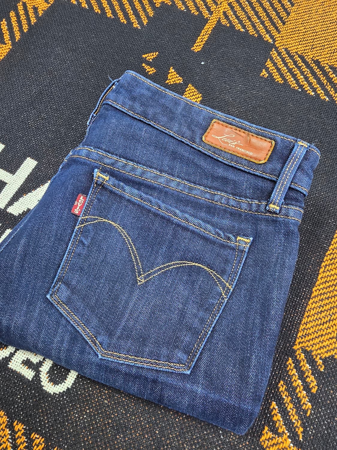 리바이스 슬림핏 청바지 진청 (1766) 상품이미지5