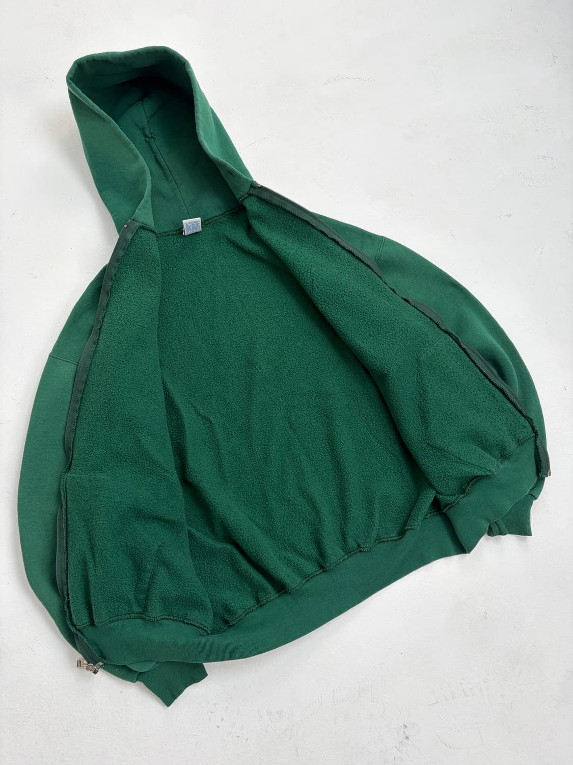 90s Russell Zip Up Hoodie (green) 상품이미지7