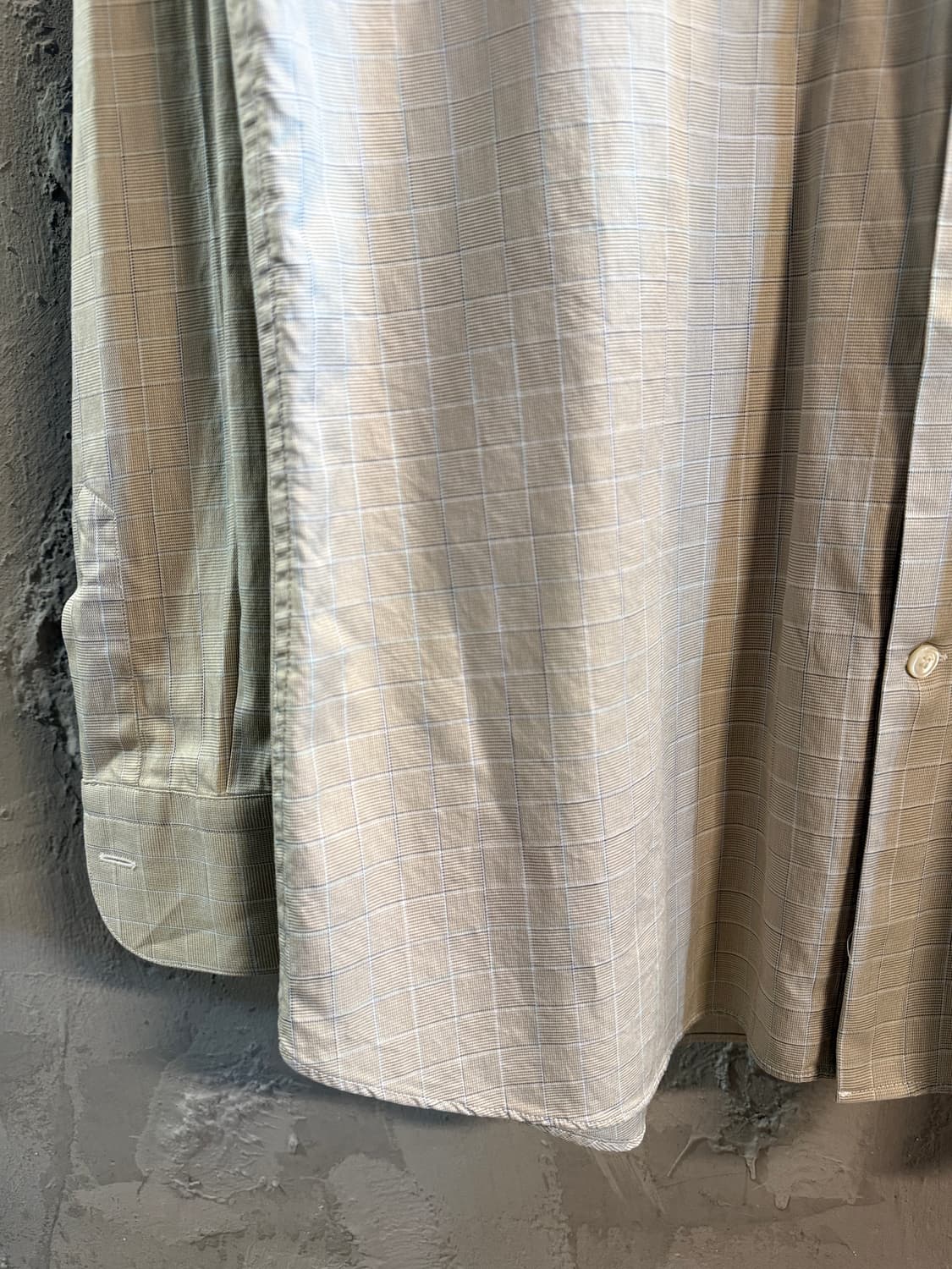 페라가모 체크 패턴 셔츠 베이지 98-180 (L) 상품이미지3