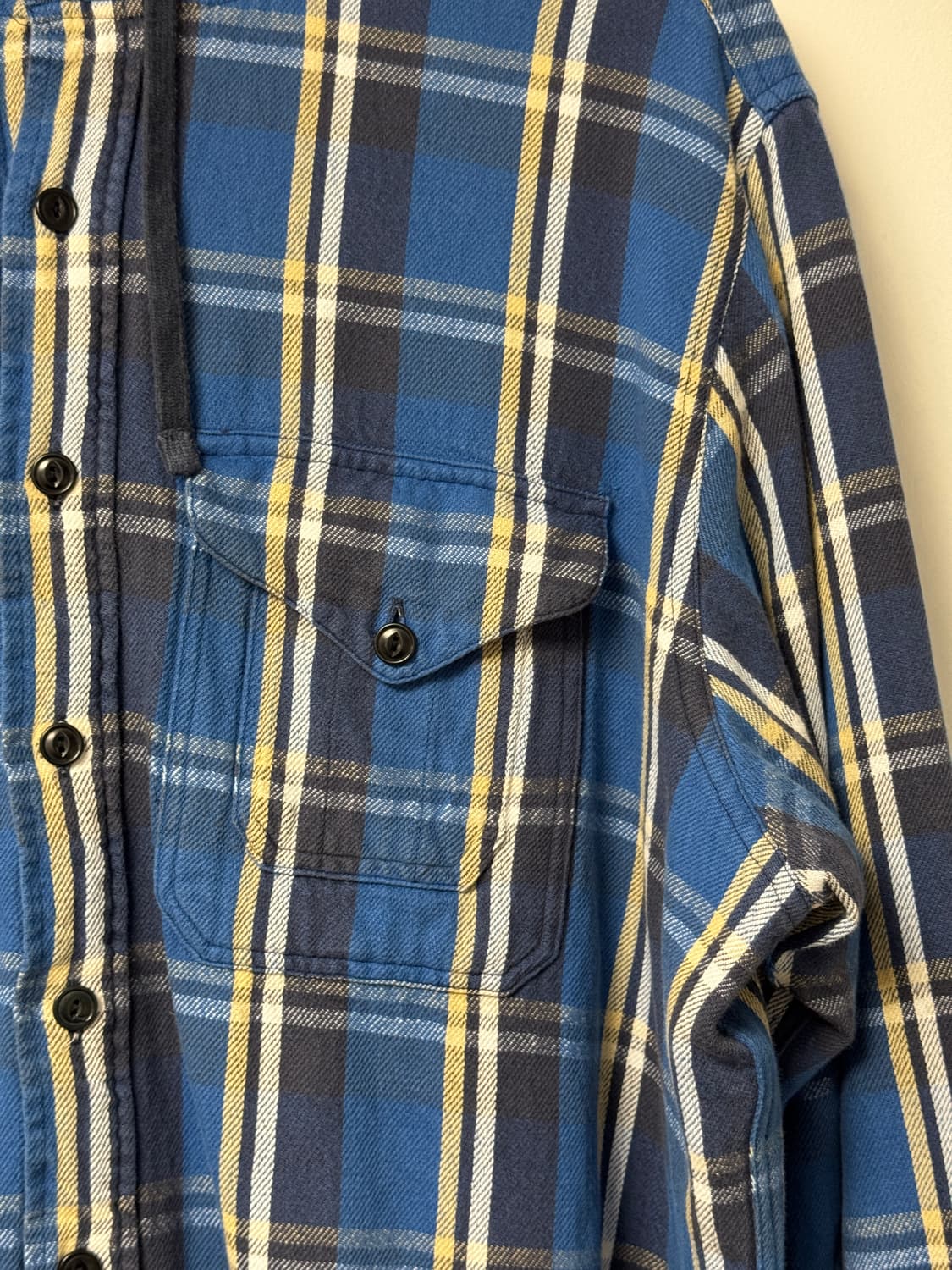 폴로랄프로렌 플란넬 셔츠후드 빈티지 체크남방 90s L 상품이미지4