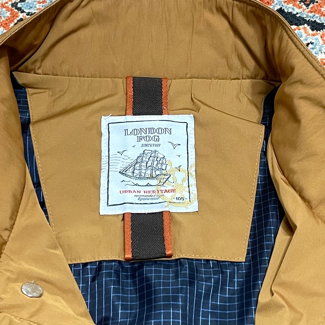런던포그 카멜 바람막이 자켓 남성105 상품이미지4