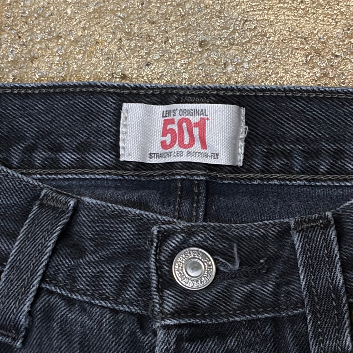 미국 빈티지 리바이스 501 블랙진 청바지 상품이미지3