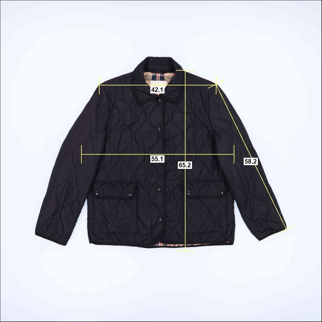 [95-165] 헤지스 여성 퀄팅 노바체크 패딩 자켓 N7016 상품이미지7