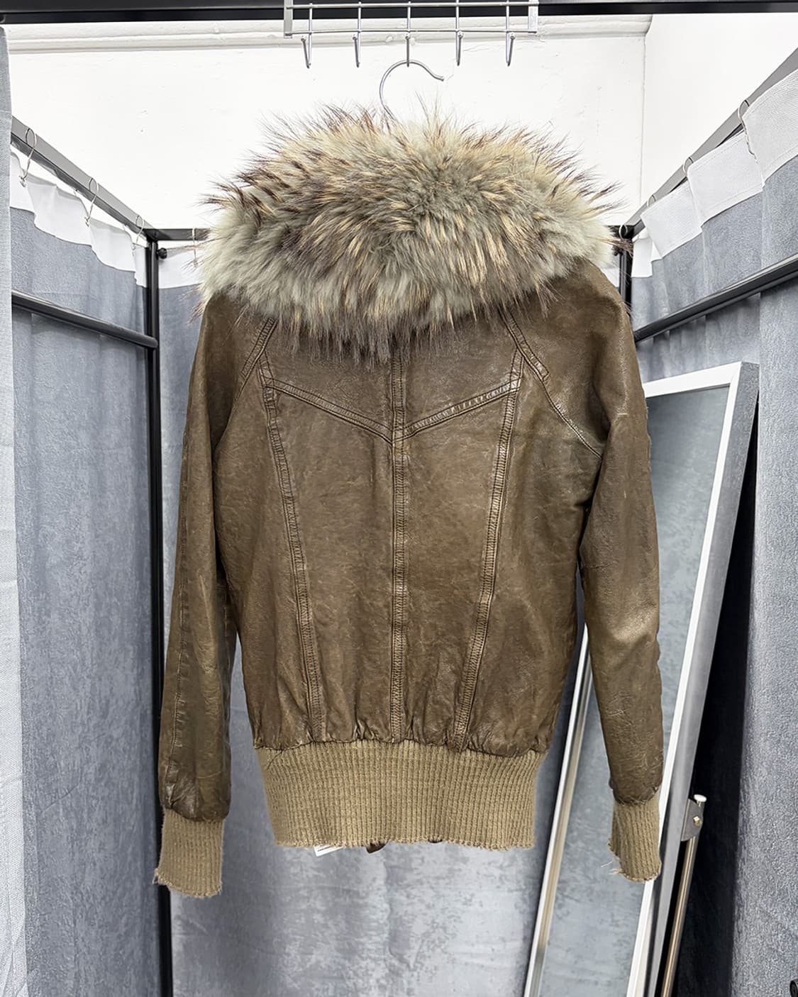 조르지오 브라토 퍼 트리밍 베라펠레 레더 자켓 상품이미지2