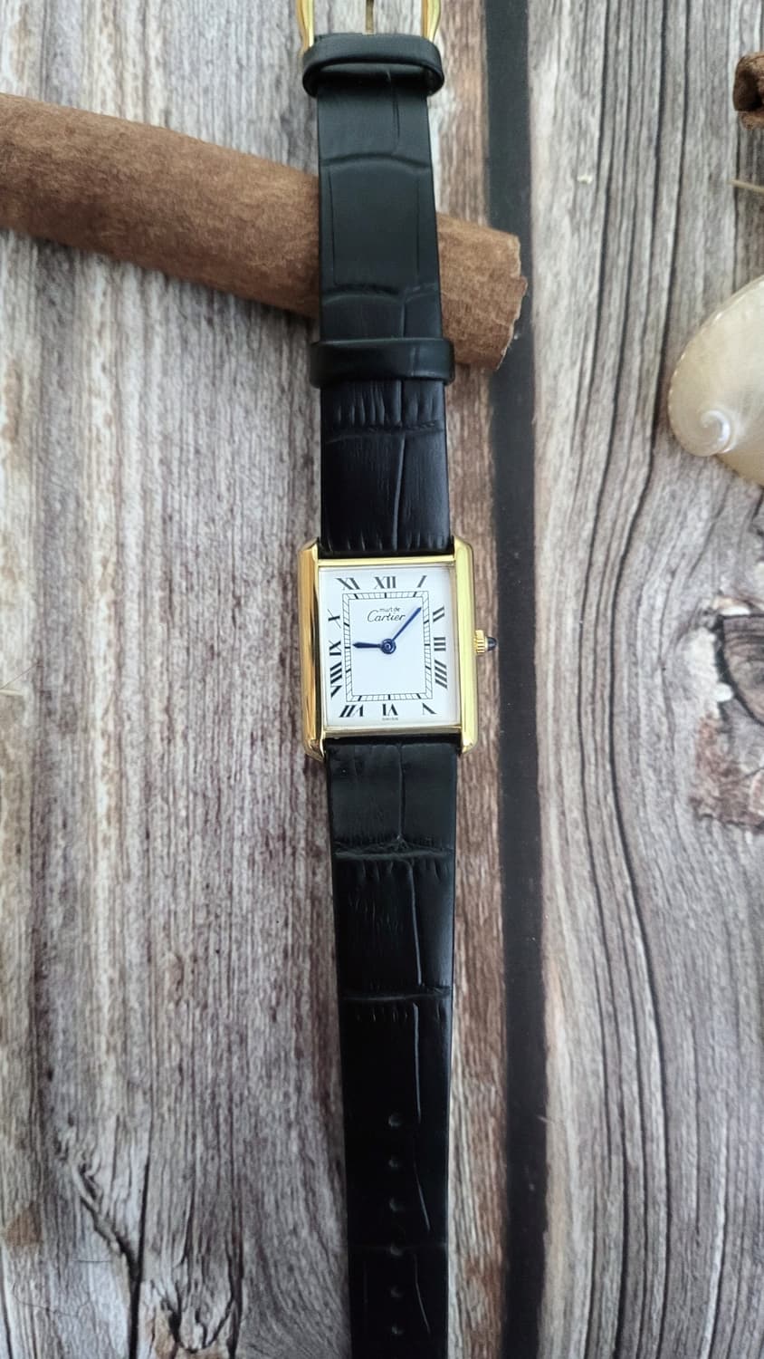 감정서포함 정품 까르띠에 머스트 드 탱크 lm사이즈 남여공용 수동시계 상품이미지4