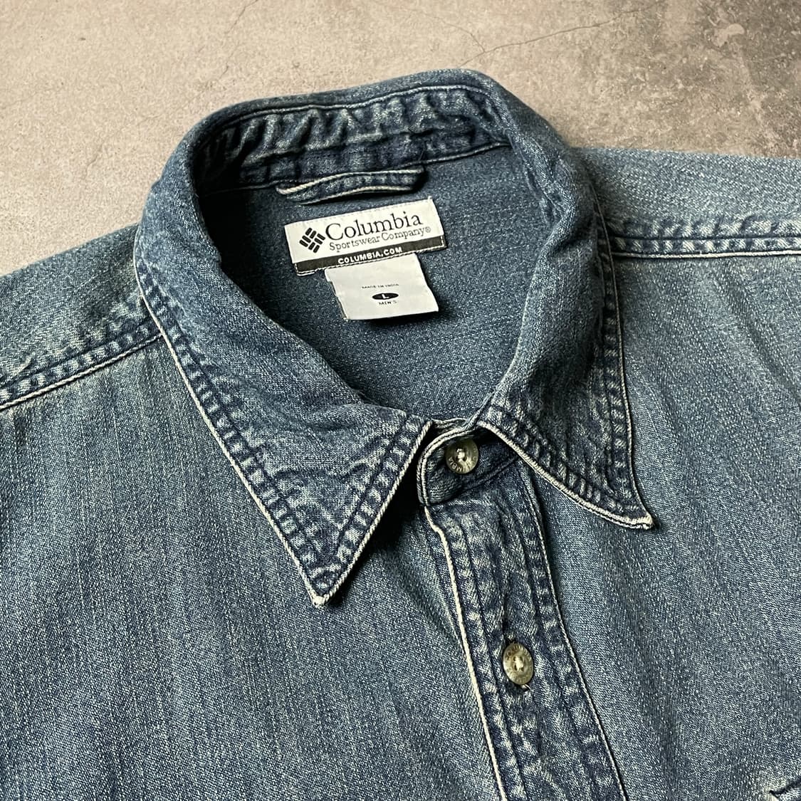 COLUMBIA 00s 컬럼비아 빈티지 코튼 데님 셔츠 A00608 상품이미지2